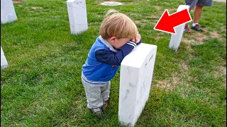 Boy Cries at His Mom's Grave Saying "Take Me With You". Then something incredible happened