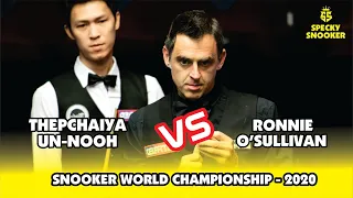 World Championship 2020 | Ronnie O'Sullivan VS Thepchaiya Un-Nooh | SPECKY SNOOKER