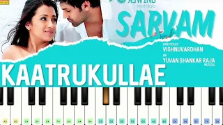 Kaatrukull Song In Piano | Piano | Kaatrukull Song  | Sarvam | Yuvan | AR Music