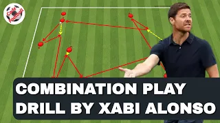 Combination play exercise by Xabi Alonso!