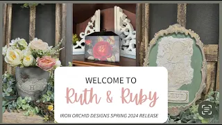 Iron Orchid Designs Spring 2024 | IOD Transfers, Stamps, & Moulds | Laser Cut Wood Blanks