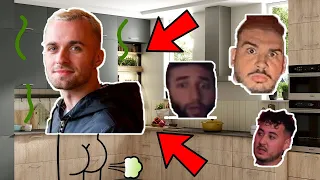 SQUEEZIE LÂCHE UN PET EN PLEIN LIVE ft. Amine, Billy, Gotaga (cuisine de zinzin)