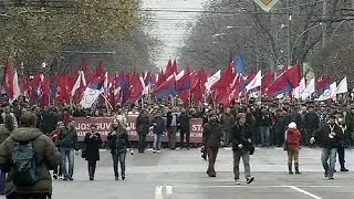 Молдавия: митинг против сближения с ЕС в Кишиневе