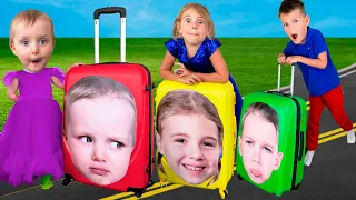 Five Kids Pack Your Suitcases Song + more Children's Songs and Videos