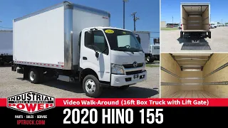 16ft Box Truck with Lift Gate | 2020 HINO 155 #31590