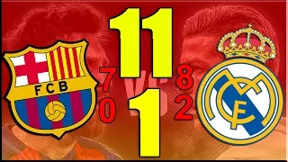 أكبر 10 إنتصارات في تاريخ "كلاسيكو الأرض" بين ريال مدريد وبرشلونة !
