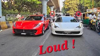 Crazy Supercar Duo In Bangalore India | Acceleration & Exhaust | Public Reactions