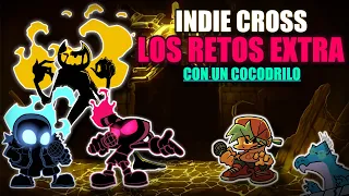 PROBANDO SUERTE EN INDIE CROSS CON UN COCODRILO | FNF CON UN PNGTUBER | FINAL