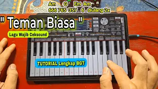 Lagu WAJIB Buat Ceksound | TEMAN BIASA Tutorial Not & Chord MUDAH