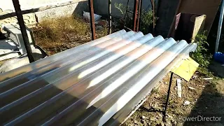 Fibre Roofing sheet making process| transparent sheets