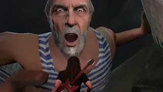 Grandad destroys his grandson because he doesn't love metal