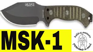 Ultimate Survival Tips MSK-1 survival knife regrind a new edge for a better cutting performance