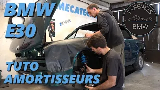 Restauration & Tutos BMW E30 | Tuto remplacement amortisseurs avant sur une BMW E30