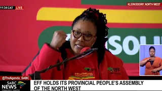 EFF North West provincial elective conference I Veronica Mente addresses the members