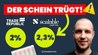 2,3% besser als 2%? NEIN! Zinsen-Vergleich von Trade Republic & Scalable Capital