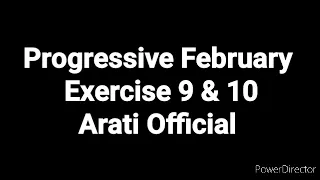 Progressive February 2023 Exercise 9 & 10, 100 wpm fluctuating speed