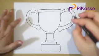 Trophy for Father's Day Easy Drawing Tutorial