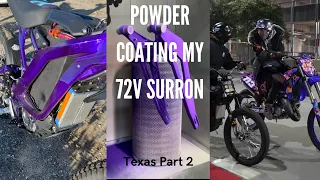 Powder Coating my 72v Surron