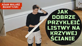 JAK DOBRZE I ŁADNIE PRZYKLEIĆ LISTWY NA KRZYWYCH ŚCIANACH ? Listwy i klej firmy NMC.