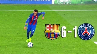 Barcelona vs PSG 6 1 Champions League 08/03/ 2017 Highlights Goals Agg 6 5 HD