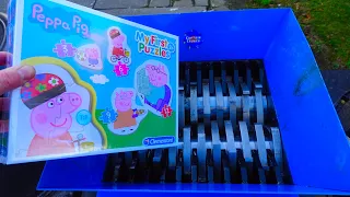 Shredding Peppa Pig Puzzle Toy : Dangerous Fast Shredding Device!