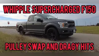 2.9 Whipple Supercharged Gen 3 Coyote F150 Dragy Hits After Smaller Pulley Installation