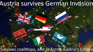 Austria survives multiple invasions and re-forms their empire in Rise of Nations