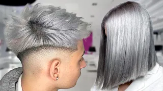 Como Hacer Un Tinte Gris/Plata Casero l Paso a paso (Tutorial)