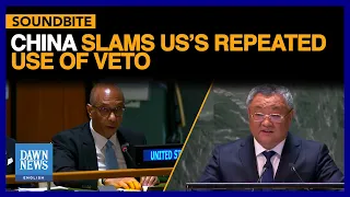 UNGA Session On Palestine: China Slams US’s Repeated Use Of Veto  | Dawn News English