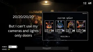 Beating FNAF 1 Plus without using cameras and lights