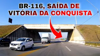 BR-116 saindo de Vitória da Conquista sentido Norte,"acesso ao anel viário"