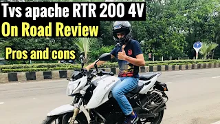 Tvs apache rtr 200 4v Road test review | Pros and cons