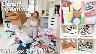 DEEP CLEANING MY MESSY ROOM *extreme organization*