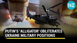 Russian hellbird KA-52 'Alligator' destroys Ukraine military vehicles amid intense fighting