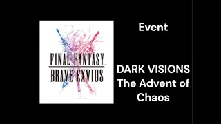 Final Fantasy Brave Exvius Events Part 9 DARK VISIONS The Advent of Chaos