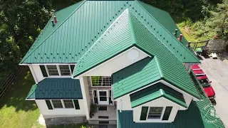 Houster Choice Metal Roof PROFILE AMERICANA  Color FOREST GREEN
