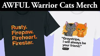 The AWFUL New Warrior Cats Merch