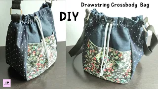 Drawstring Crossbody Bag Tutorial | Drawstring Bag Tutorial | Crossbody Bag Tutorial