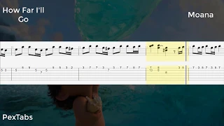 How Far I'll Go - Moana - Guitar tab