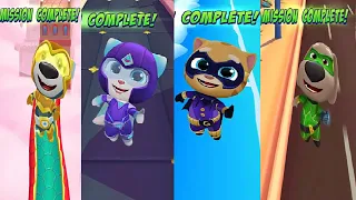 Talking Tom Hero Dash Super Tom (Failure) vs Superheroes: Angela, Ginger, Ben, Hank (Complete)