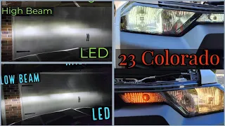 2023 Chevy Colorado Upgrade LED Headlights and Blinkers HOW TO Install Auxilam and Lasfit