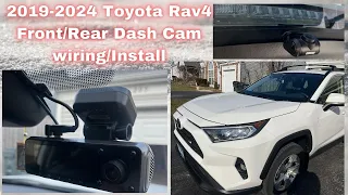 How to install dash camera wiring 2019-2024 Toyota Rav4