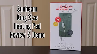 Sunbeam King Size Heating Pad Review & Demo - Best heating pad? #review #heatingpad #healthy #pain