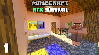 Minecraft: A New Beautiful World - RTX Survival | Ep 1