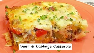 Beef & Cabbage Casserole Recipe Very Flavorful 😋