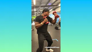 Shadow Boxing Dumbbells Workout (HIIT) ... Ambitions Of Power