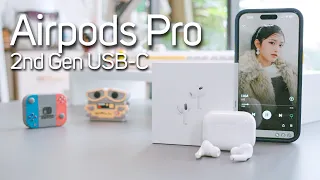 Airpods Pro 2nd Gen USB-C (Stereo ASMR Unboxing)