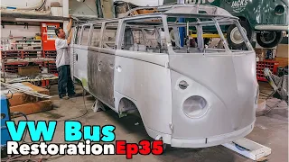 VW Bus Restoration - Episode 35 - Fit Fit Fit! | MicBergsma