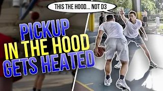 Former D3 Hooper Mic'd Up VS Trash Talkers IN THE HOOD! *PISSED*