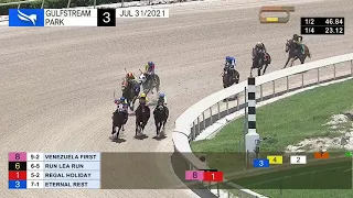 Gulfstream Park Carrera 3 - 31 de Julio 2021